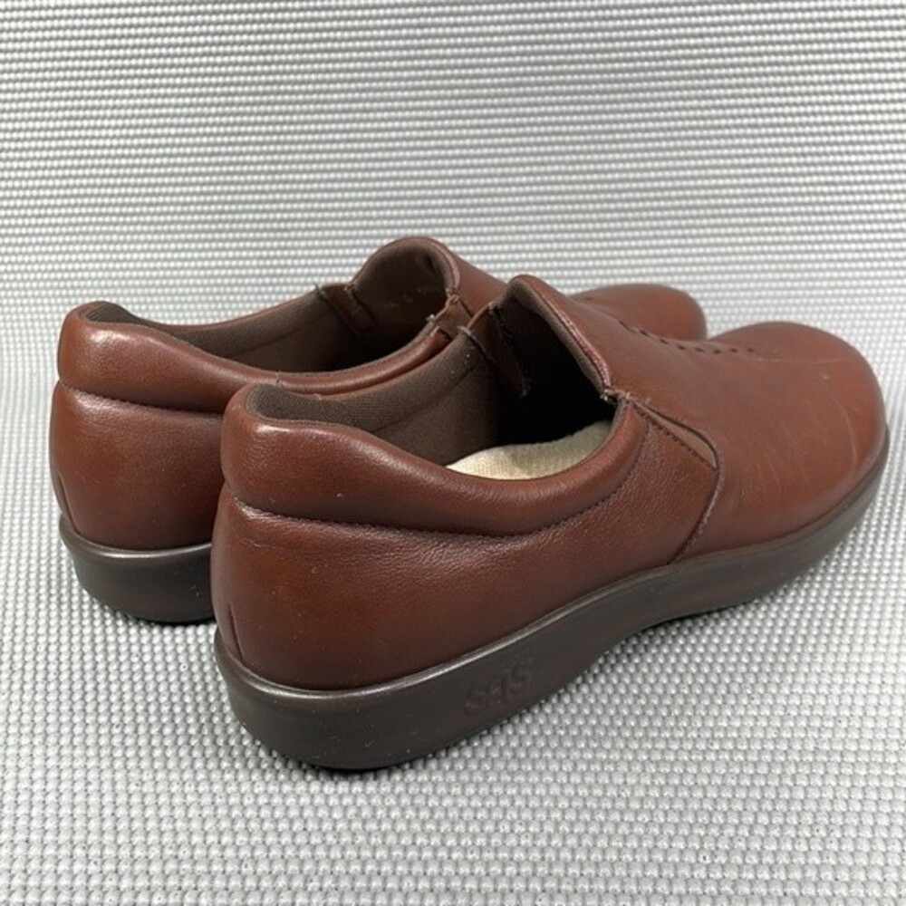 SAS Women's Leather Slip On Comfort Shoes With Tri-Pad Comfort Size 9.5S (Slim) - Picture 5 of 10